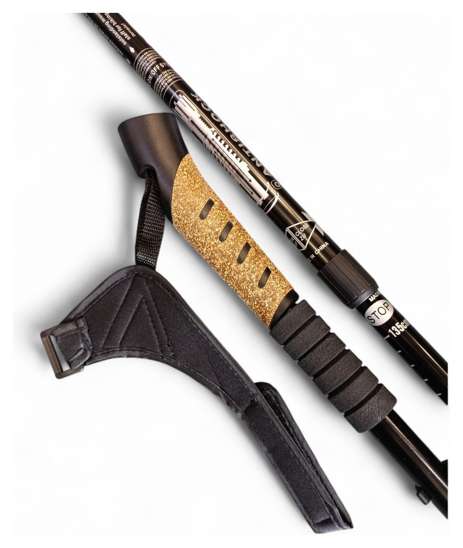 Палиці для скандинавської ходьби 553 Bavar Sport (чорний)