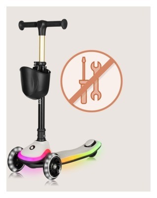 Дитячий самокат Lionelo MEY BLACK ONYX