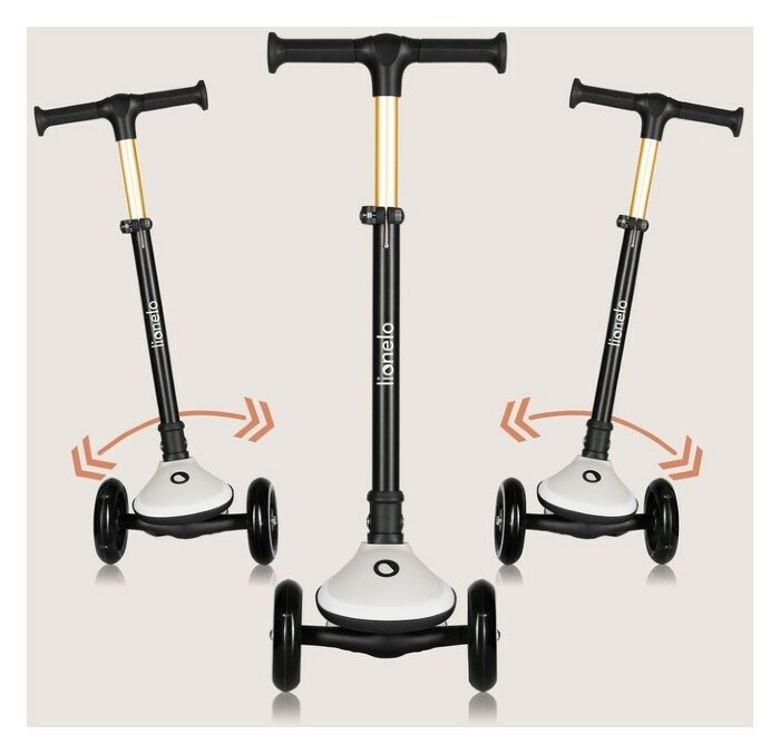 Дитячий самокат Lionelo MEY BLACK ONYX