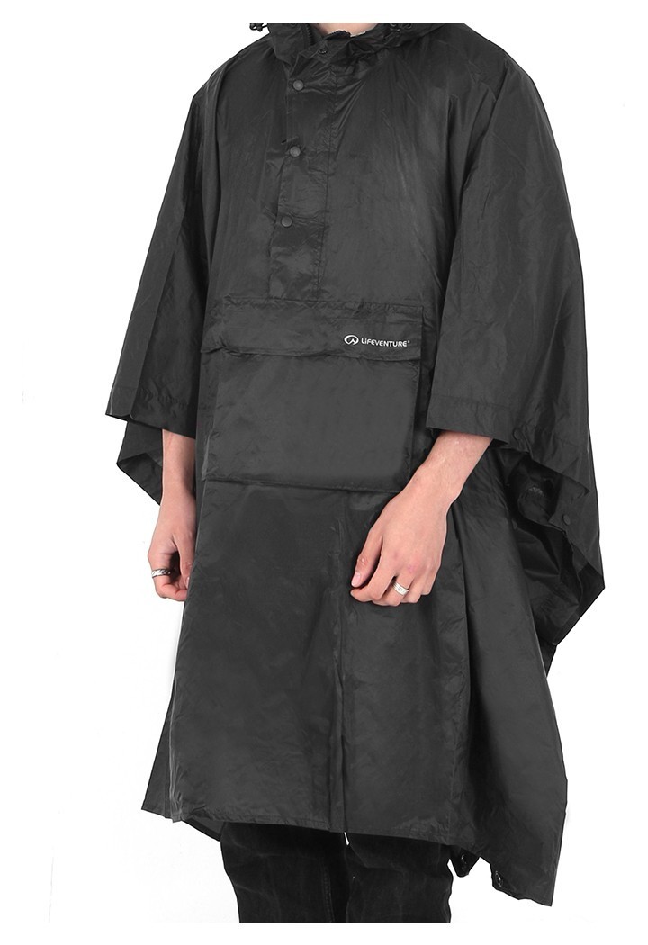 Lifeventure пончо Poncho black