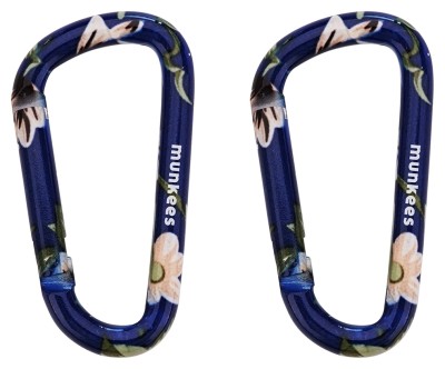 Munkees 3323 карабін Flower Blue 6 mm x 60 mm (пара) blue