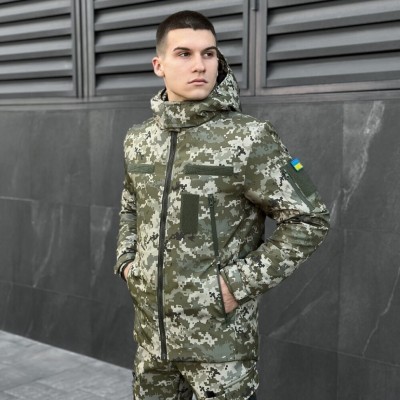 Чоловіча зимова Куртка з капюшоном Pobedov Winter Jacket Motive ЗИМА