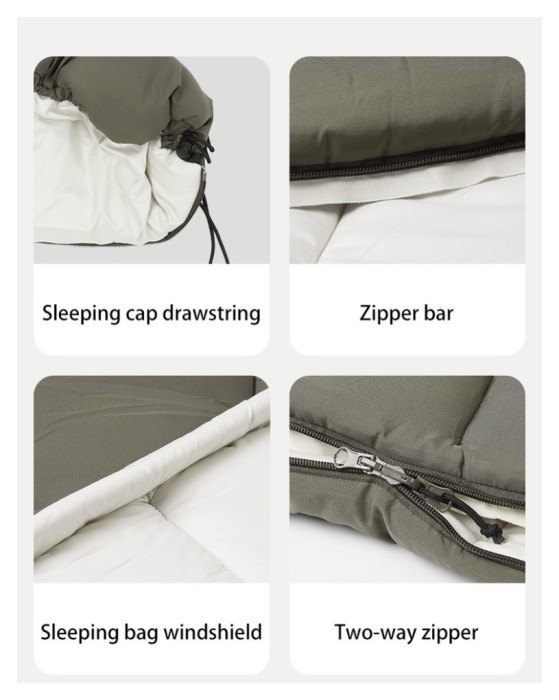 Спальник з капюшоном Naturehike LD350 CNK2300SD016, темно-зелений