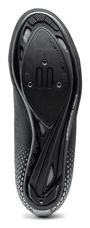 Туфлі велосипедні Northwave CORE PLUS 2 M 42 (9.5US) Black/silver (80211012)