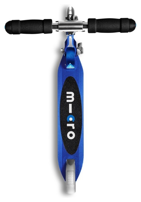Самокат MICRO серії "Sprite LED" - САПФІРОВИЙ СИНІЙ (складаний, до 100 кг (kg), двоколісний, світло)
