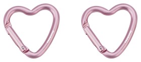 Munkees 32201 карабіни Mini Heart 2-Pack pink