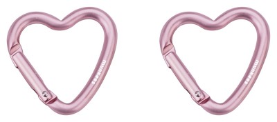 Munkees 32201 карабіни Mini Heart 2-Pack pink