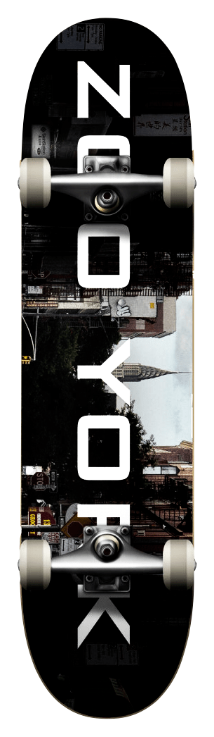 Скейтборд Zoo York Logo Block Complete 8" Chrysler