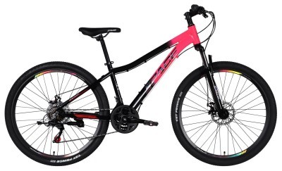 Велосипед AL 27.5" SPACE LYRA DD FR рама-15" рожево-чорний 2026