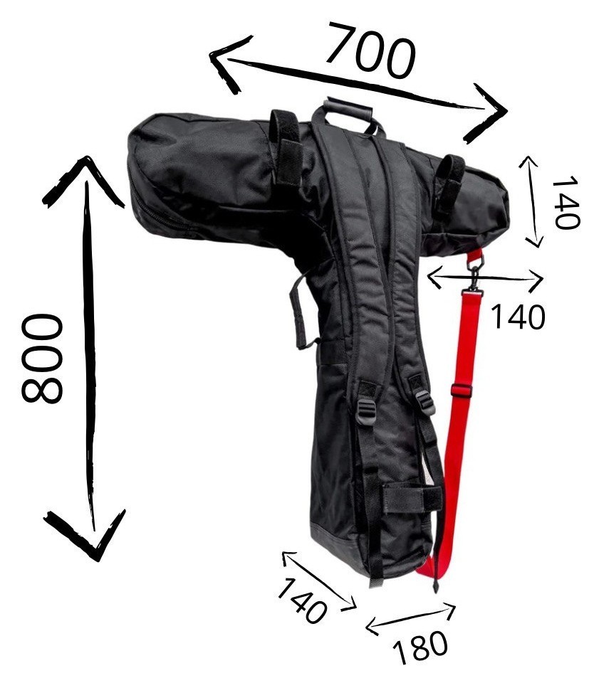 Сумка рюкзак Core для самокату Black