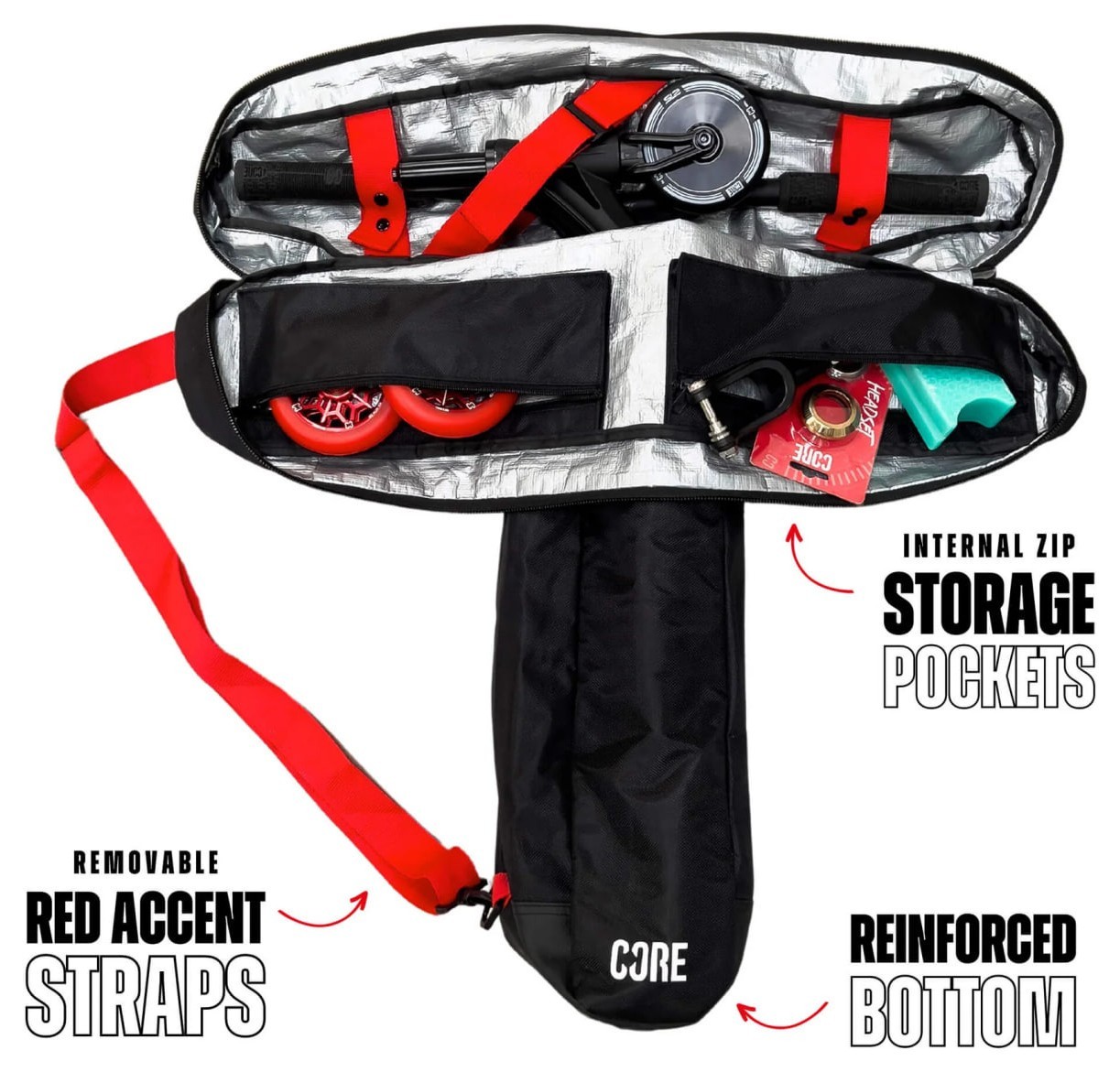 Сумка рюкзак Core для самокату Black