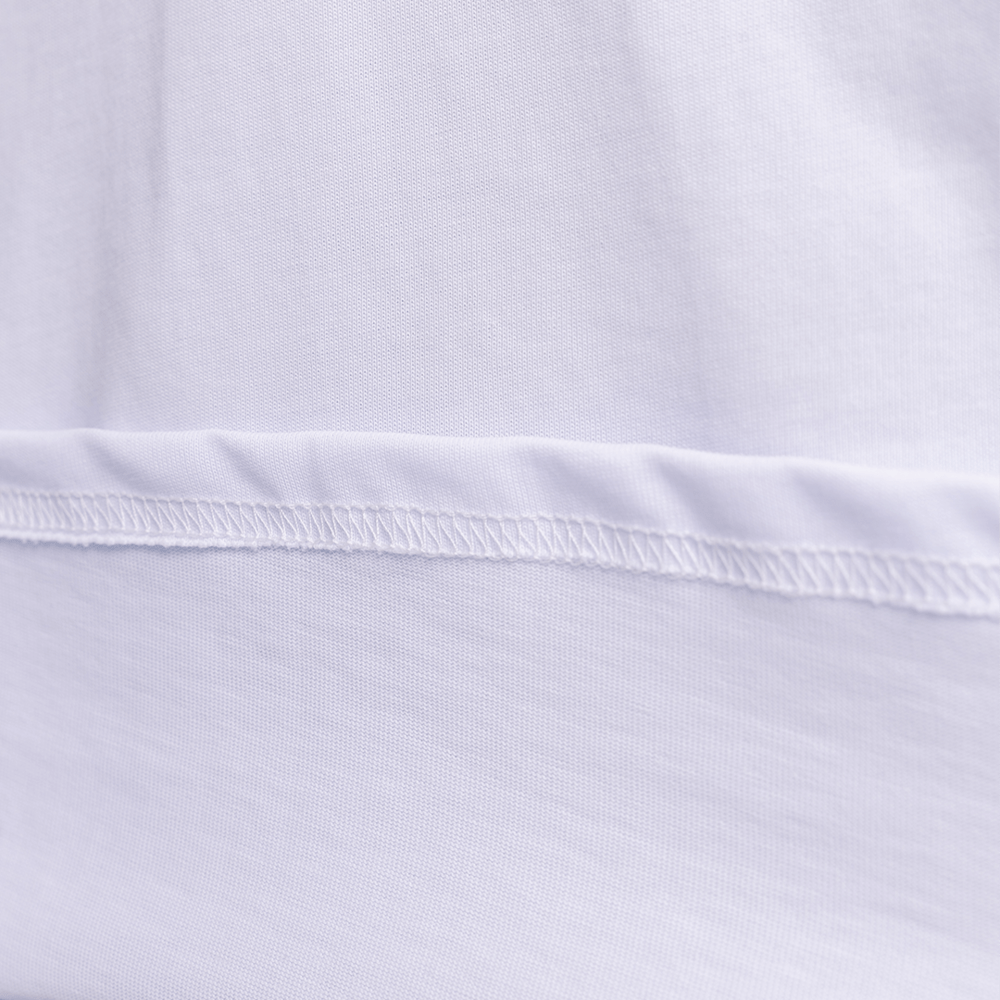 Однотонна біла футболка для чоловіків. Чоловіча біла футболка оверсайз Pobedov Onyx