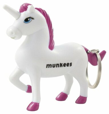 Munkees 1114 брелок-ліхтарик Unicorn LED white-pink