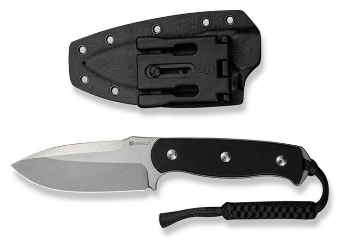 Ніж фіксований мисливський Sencut Toxodon, (11.6 см) 9Cr18MoV / G10 чорний