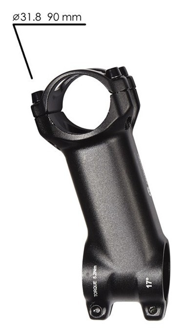 Винос руля для велосипеда Cycledesign FORGED -/+17° 90мм Black (HS0018)