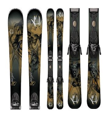 Лижі гірські комплект K2 POTION 80 X ER3 10 TC+ER3 10.0 TC 146см Khaki/grey/black (1040614.141.1+1041314.141.1)