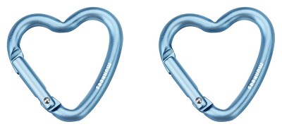 Munkees 32202 карабіни Mini Heart 2-Pack blue