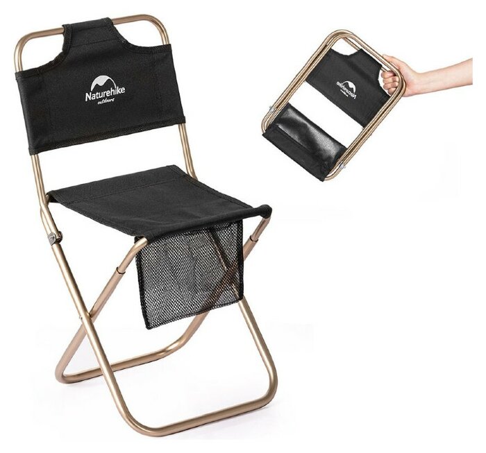 Стілець розкладний Naturehike MZ01 NH18M001-Z, чорний