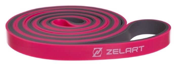 Гума для підтягувань двошарова Zelart FI-0911-2 DUAL (2080x13x4,5мм, жорсткість XXS), рожева