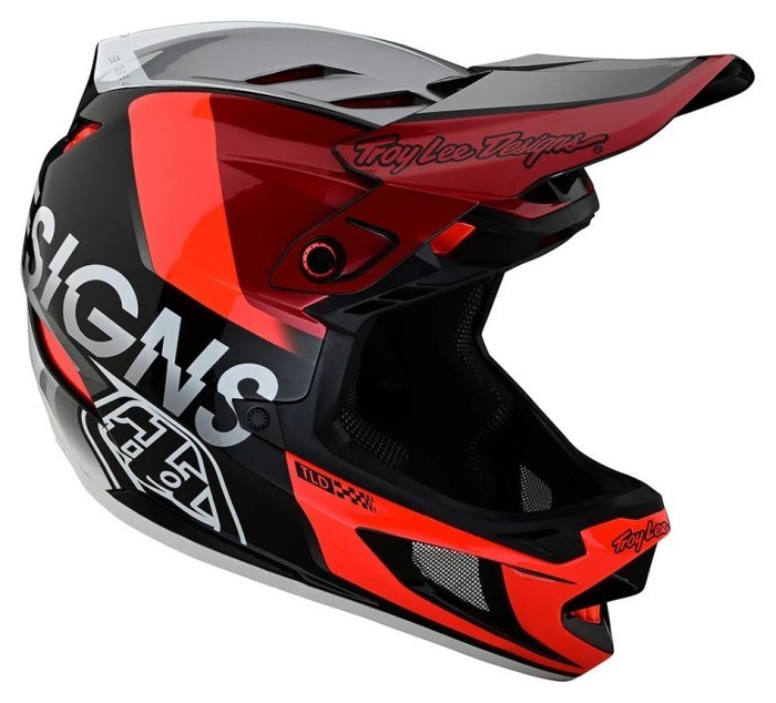 Вело шолом TLD D4 COMPOSITE HELMET [Qualifier Silver/Red] XL