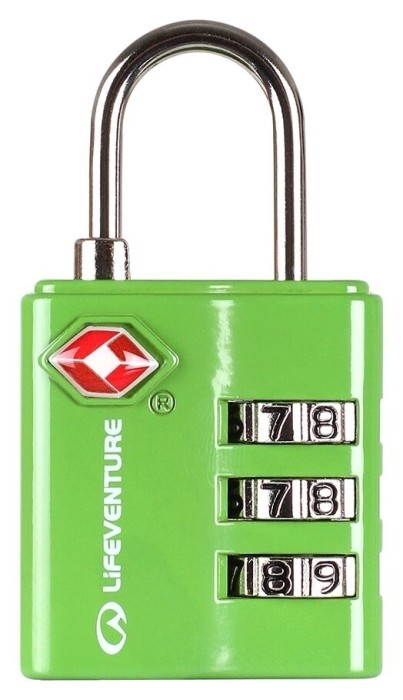 Замок Lifeventure TSA Combi Lock green