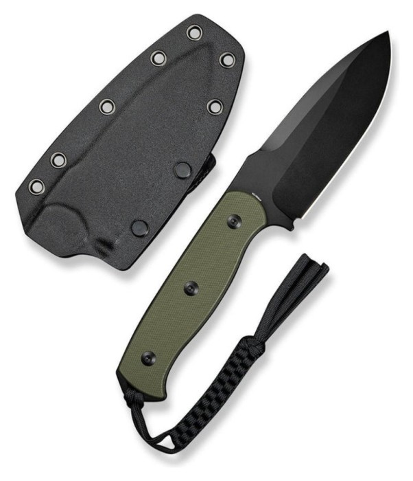 Ніж фіксований мисливський Sencut Toxodon, (11.6 см) 9Cr18MoV / G10 темно-зелений