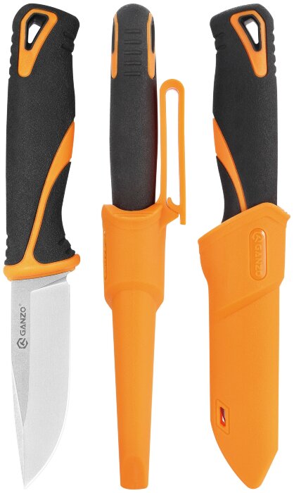 Ніж Ganzo G807-OR помаранчевий з ножнами