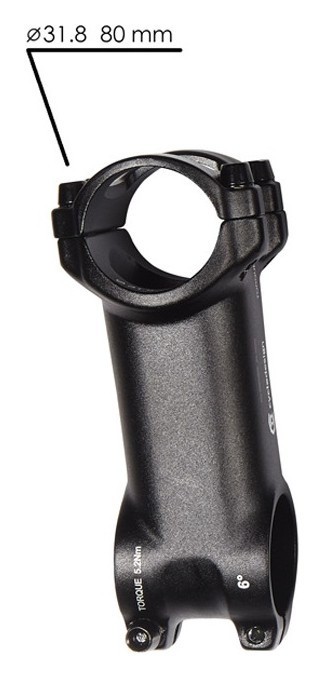 Винос руля для велосипеда Cycledesign FORGED -/+ 6° 80мм Black (HS0011)