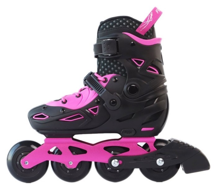 Дитячі розсувні ролики Flying Eagle S9 dual density рожеві 27-31