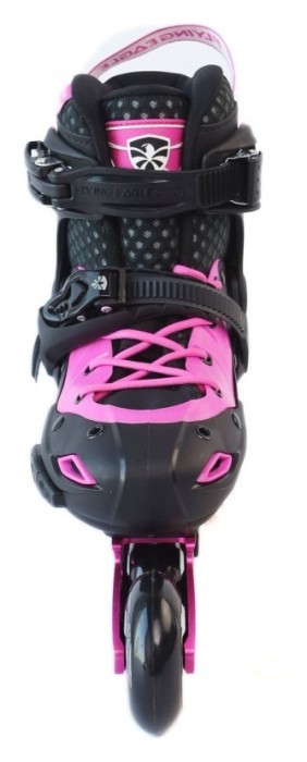 Дитячі розсувні ролики Flying Eagle S9 dual density рожеві 27-31