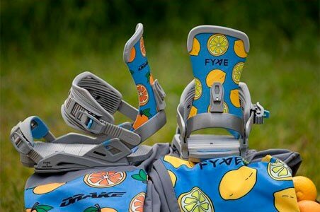 Кріплення для сноуборду Drake RELOAD FYVE L/XL Citrus/grey/blue (71122046)