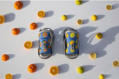 Кріплення для сноуборду Drake RELOAD FYVE L/XL Citrus/grey/blue (71122046)