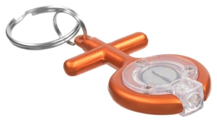 Брелок-фонарик Munkees 1080 LED Symbol Woman orange