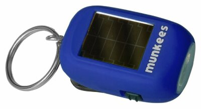 Munkees 1101 брелок-ліхтарик Mini Solar-Dynamo Flashlight dark blue