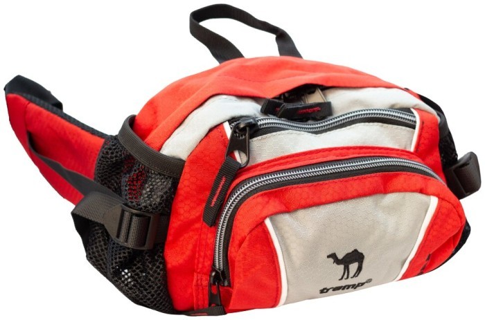Сумка на пояс Tramp SASHBAG червона/чорна