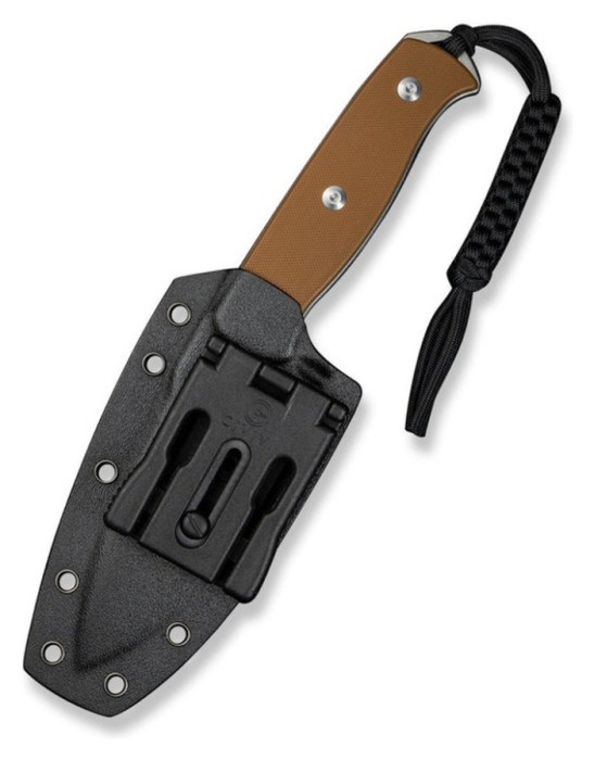 Ніж фіксований мисливський Sencut Toxodon, (11.6 см) 9Cr18MoV / G10 коричневий