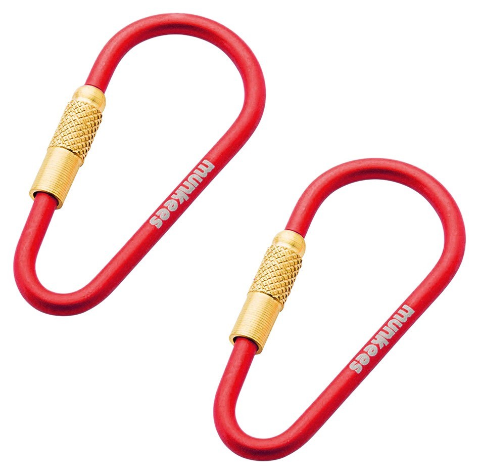 Munkees 3201 карабін Mini Link 3 мм x 48 мм (пара) red