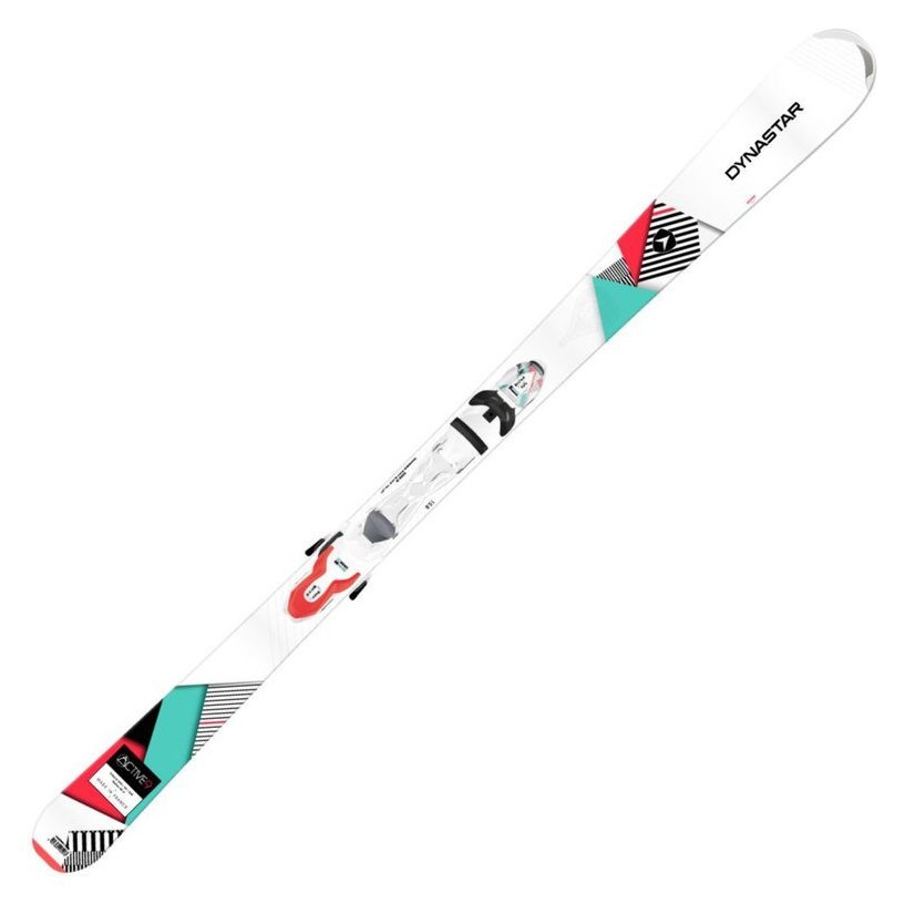 Лижі гірські (комплект) Dynastar ACTIVE 9+XPRESS W11 153см White/blue/corall (DAECG01+FCED046)