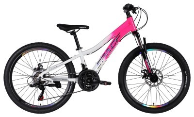 Велосипед AL 24" SPACE IZIDA DD FR рама-11" рожево-білий 2026