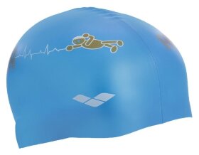 Шапочка для плавання дитяча ARENA KUN JUNIOR CAP AR-91552-90 (силікон), блакитна