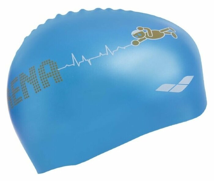 Шапочка для плавання дитяча ARENA KUN JUNIOR CAP AR-91552-90 (силікон), блакитна