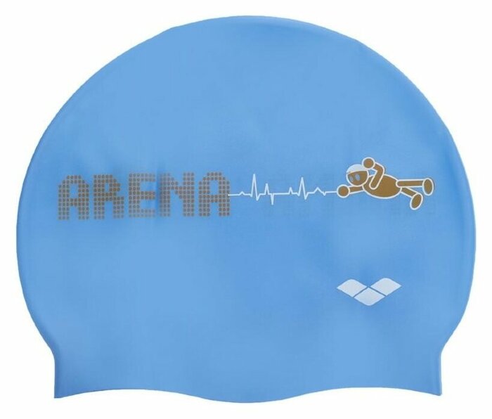 Шапочка для плавання дитяча ARENA KUN JUNIOR CAP AR-91552-90 (силікон), блакитна