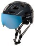 Велошлем Cairn Quartz Visor LED USB shiny shadow