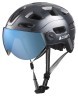 Велошлем Cairn Quartz Visor LED USB shiny shadow Фото - 3