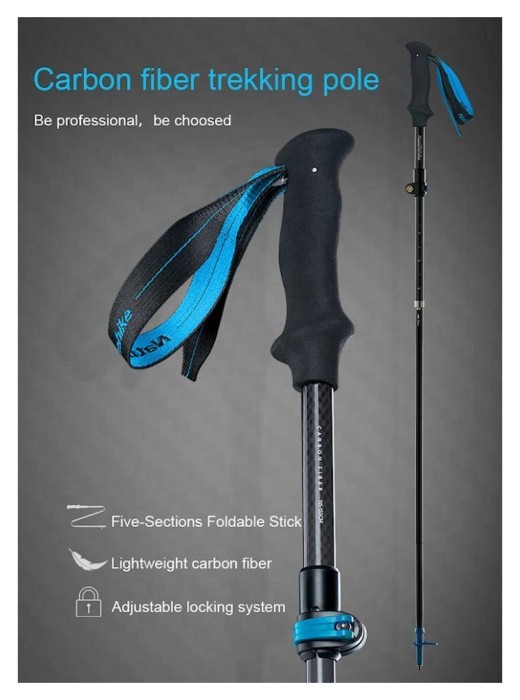 Трекінгова палиця Naturehike ST07 NH18D010-Z, 99-115 см, бордова