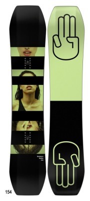 Сноуборд Bataleon WALLIE 154 Black/green (10.18.WALL)