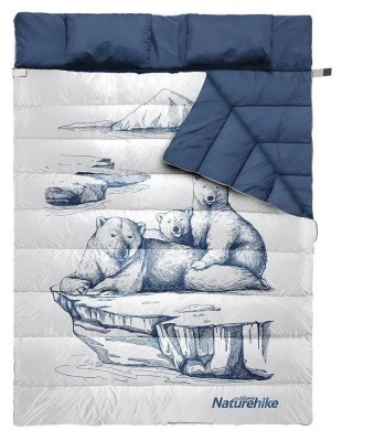 Спальний мішок двомісний Naturehike NH21MSD06, темно-синій