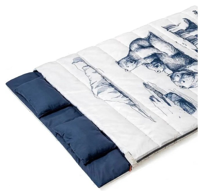 Спальний мішок двомісний Naturehike NH21MSD06, темно-синій