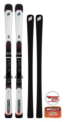 Гірськолижний комплект K2 DISRUPTION 76X+M3 10 COMPACT QKCLK 156см Білий/чорний (10E0008.242.1+10E1007.142.1)